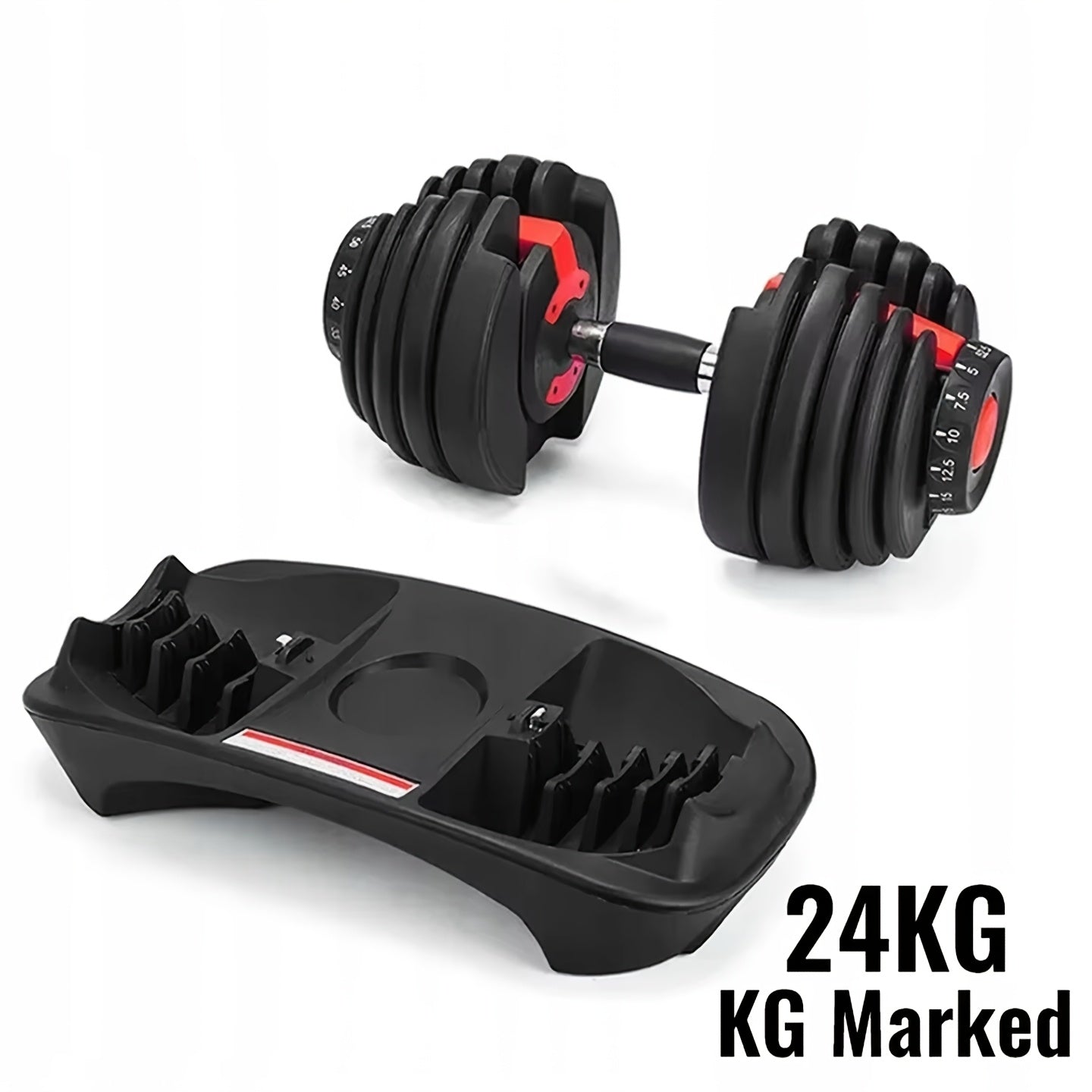 Haltère ajustable 5 en 1 (52,5 lb/24 kg)