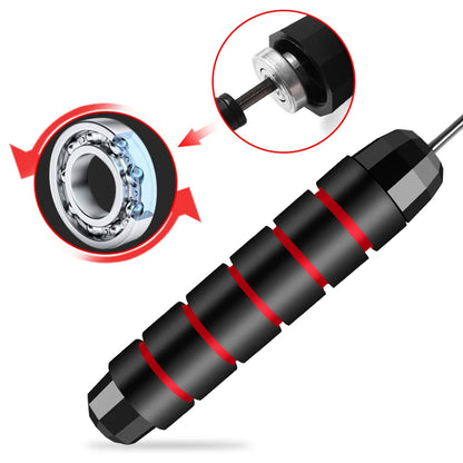Speed Jump Rope – Adjustable Steel Cable with Bearings
