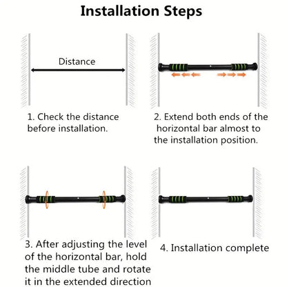 Barre de traction réglable pour porte