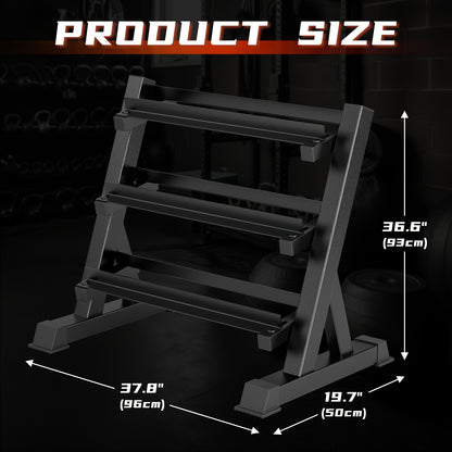 Support à haltères réglable à 3 niveaux (jusqu'à 500 kg)