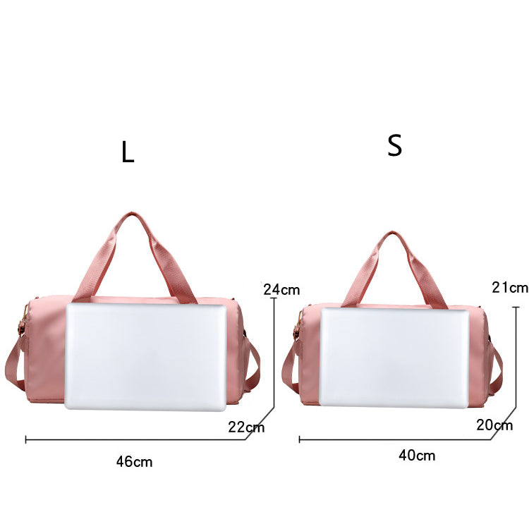 Water-Resistant Duffel Bag for Gym and Travel with Dedicated Shoe Compartment