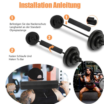 Coussin de protection de barre d'haltères de qualité supérieure