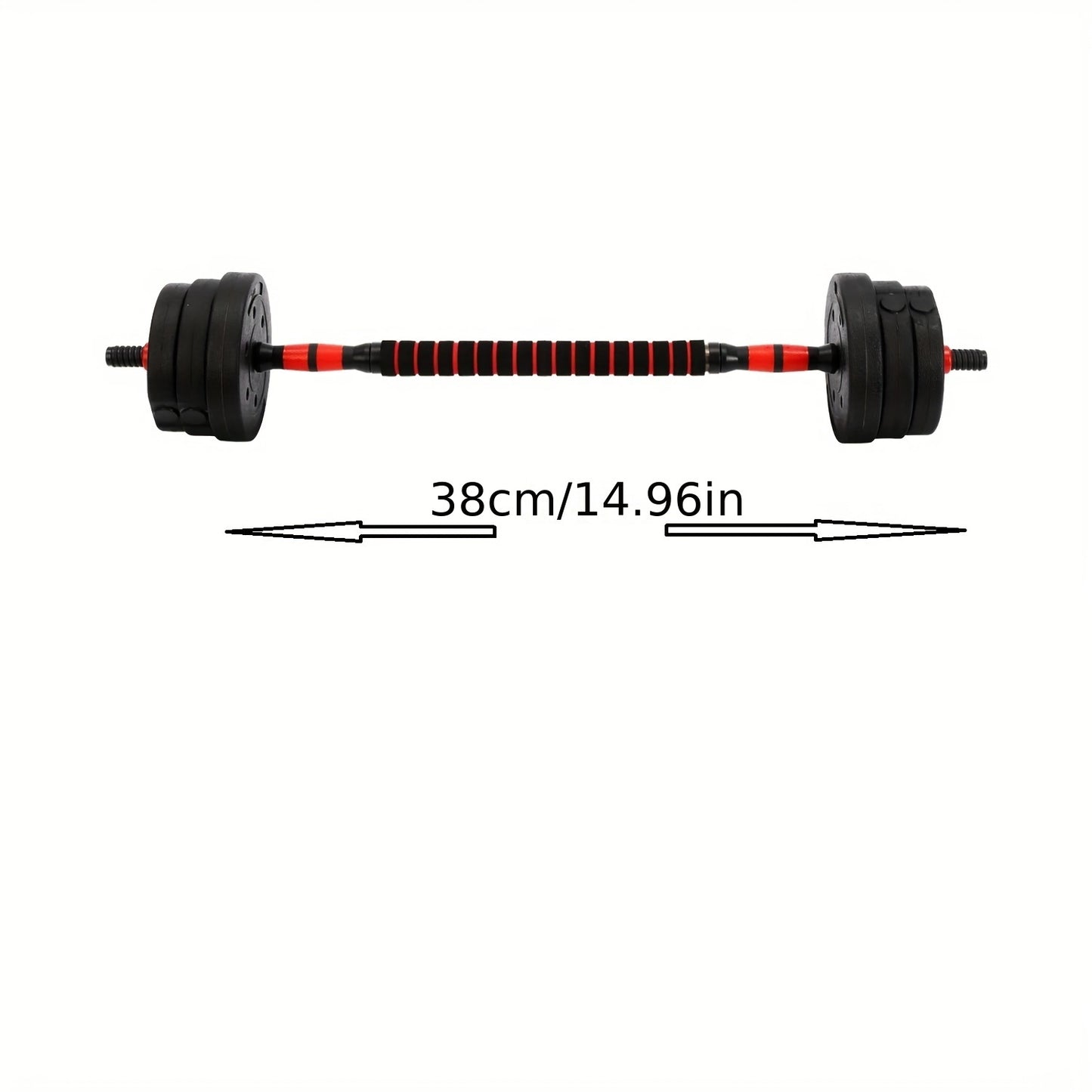 Ensemble haltères et barre réglables de 30 kg – Kit de musculation 2 en 1 pour la maison