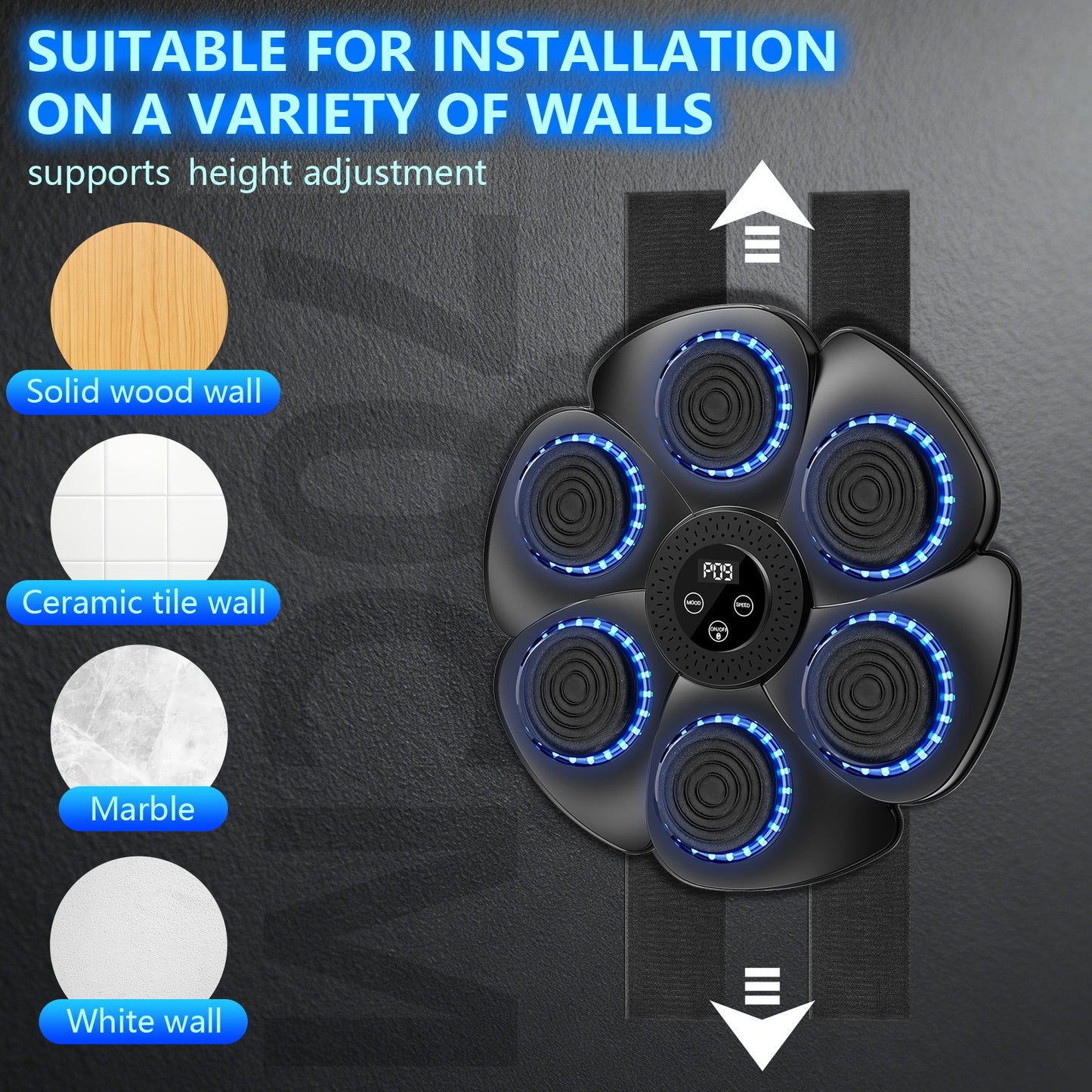 Smart Music Boxing Pad with Gloves